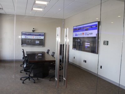 Boardroom with Multiple TVs