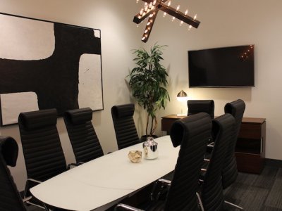 Conference Room with Lighting and TV