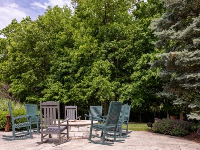 Far View of Firepit Seating